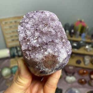 RAINBOW AMETHYST CRYSTAL CUTBASE